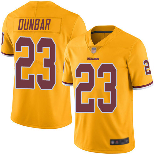 Washington Redskins Limited Gold Men Quinton Dunbar Jersey NFL Football #23 Rush Vapor->women nfl jersey->Women Jersey